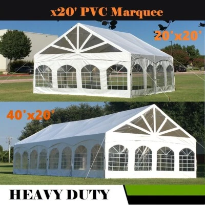 DELTA CANOPIES 20'x20', 30'x20', 40'x20' - PVC Marquee Party Wedding Canopy Tent w Storage Bags