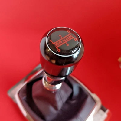 SCHWARZ ALUMINIUM MUGEN 5-Gang JDM SPORT SCHALTKNAUF für CIVIC ACCORD JAZZ DC2 R - Bild 1 von 4