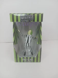 New Warner Bros BEETLEJUICE PINT GLASS 16 OZ. Purple Sparkle NIB - Picture 1 of 6