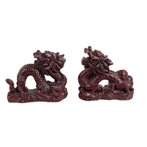 Pair of 2.5" x 3" Dragon Figures - Picture 1 of 11