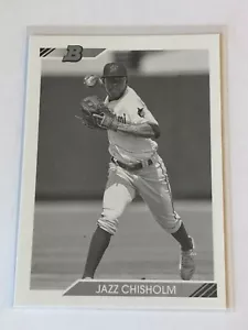 2020 Bowman Heritage Prospect Black And White Parallel Jazz Chisholm #BHP-72 - Picture 1 of 2