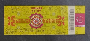 2009 Phish Concert Ticket Stub 6/20/09 Alpine Valley Music Theatre East Troy WI. - Picture 1 of 2