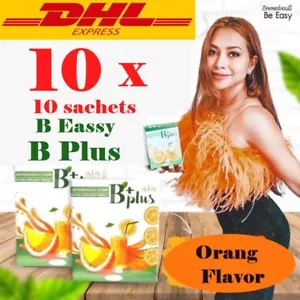 10 box B Easy B Plus Supplement Detox Drink Orange Flavored 10 sac/box DHL Ship - Picture 1 of 12