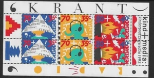 NETHERLANDS/HOLLAND - CHILD WELFARE MINI SHEET - 1993 - MNH - Picture 1 of 1