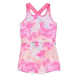 Reebok Girls Pink/ White Racerback Dress Size 18 Months New with Tags - Picture 1 of 4