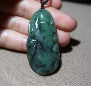 China antique Hetian jade pendant collect natural jade Necklace pendant - Picture 1 of 8