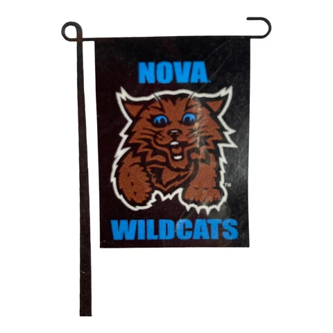 Villanova "NOVA" WILDCATS Garden Yard Flag Banner, 13 x 18 inches, 2-Sided Cover