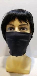  Washable reusable Polyester face mask  black Thin Elasticity sports Outdoor   - Picture 1 of 2