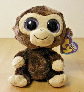 Ty Beanie Boo 5.5”-6” Coconut the Monkey Date of Birth July 27 MWMT Tush 2011 - Picture 1 of 6