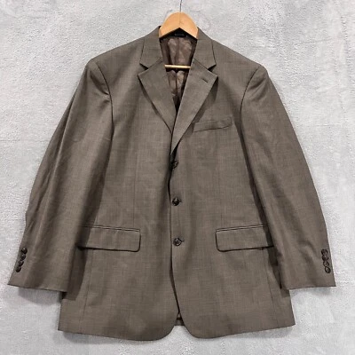 Stafford Blazer 男式 42R 棕色运动外套夹克 100% 羊毛 — 第 1/4 张图片