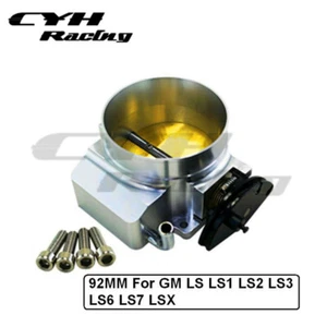 LS 92MM Aluminum Throttle Body For GM LS1 LS2 LS3 LS6 LS7 LSX Engines Silver - Picture 1 of 4