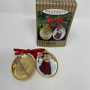 Hallmark 1995 Victorian Elegance Barbie Keepsake Christmas Ornament Locket IOB - Picture 1 of 12