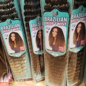 Bobbi Boss Crochet Braid - Brazilian Deep Twist 18" - PACK OF 3 - Picture 1 of 3