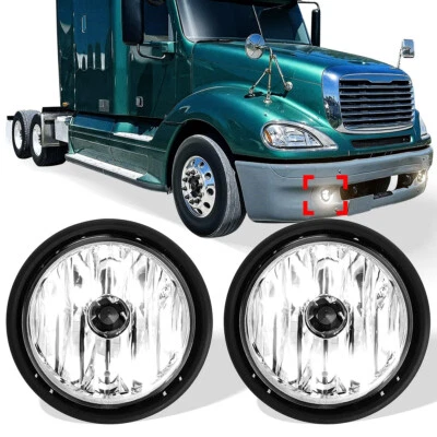 2PCS Fog Lights Lamps w/ Bulbs For Freightliner Columbia 00-10 Left & Right Pair - Image 1 of 4