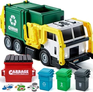 JOYIN 16" Large Garbage Truck Toys for Boys, Realistic Trash Truck Toy wth Trash - Picture 1 of 7