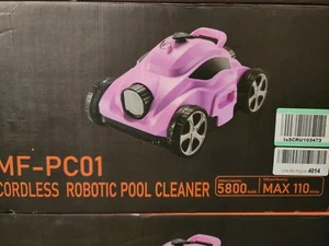 HDPEAK MF-PC01 Cordless Robotic Pool Cleaner Vacuum Rechargeable PINK - Picture 1 of 10