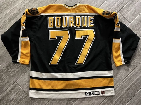 Authentic CCM Ray Bourque Boston Bruins Black Airknit Hockey Jersey Sz 52 Cover