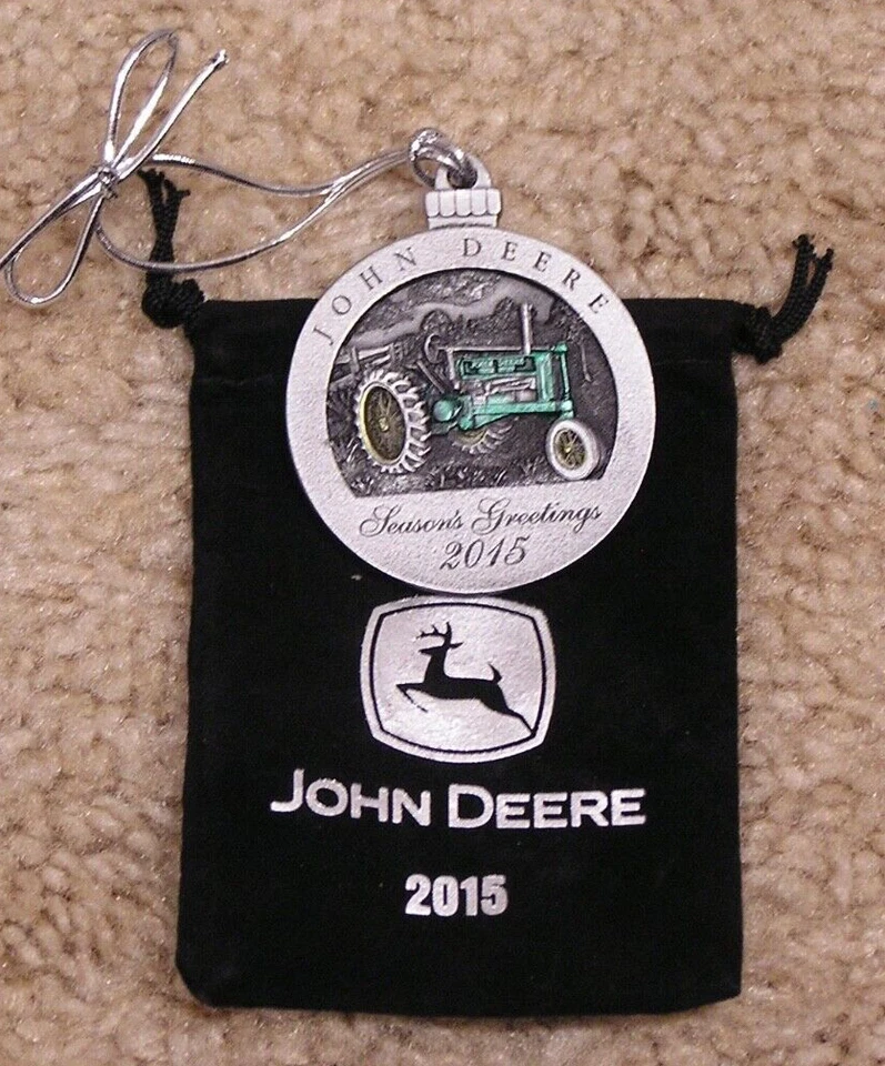 2015 John Deere Pewter Christmas Ornament -----NEW----- - Image 1 of 1