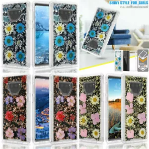 For Samsung Galaxy Note 9 Shockproof DRY Flowers Defender Case For Women Girls - Picture 1 of 19