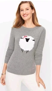 TALBOTS Wooly Sheep Crewneck Sweater XL - Picture 1 of 1