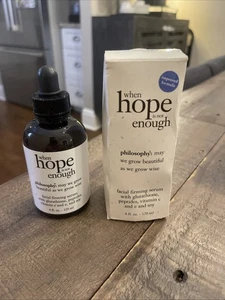 Philosophy When Hope Is Not Enough Facial Firming Serum - 4oz Open Box Full - Picture 1 of 3