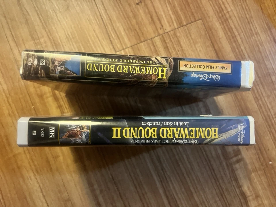 Homeward Bound 1 & 2 Bundle Clamshell VHS GUC Michael J Fox #9850 & #7893 Foto 1 de 4