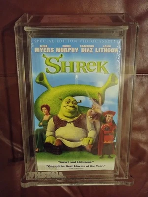 Shrek 2001 Graded VHS Cassette Tape Beckett VHS 7.5 - Image 1 of 4