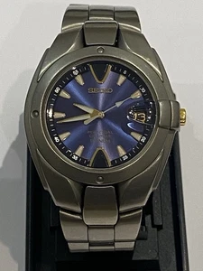 Wonderful Men’s Watch “SEIKO” Perpetual Calendar Titanium, G.W.O & K-Time - Picture 1 of 20
