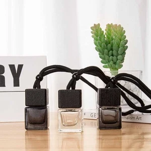 Mini Perfume Empty Bottle Square Air Freshener Bottle - Picture 1 of 6