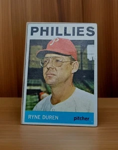 1964 Topps Baseballkarte Philadelphia Phillies Ryne Duren Vintage Ex #173 keine Knicke - Bild 1 von 2