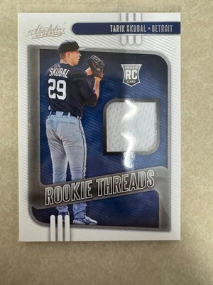 Tarik Skubal 2021 Panini Absolute  *Rookie*  Threads # RT-TS Detroit Tigers - Image 1 of 2