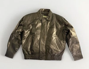 Hervorragende, Vintage, Budweiser Herren Echt Lammleder Leder Bomberjacke Gr. L - Bild 1 von 13
