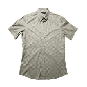 Alexander McQueen Shirt Men 48/Medium SS Button Down Skulls Gray Romania MINT - Picture 1 of 10