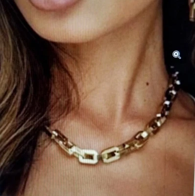 Collar Eddie Borgo Supra Eslabón Collar Rachel Zoe Caja de Estilo Curador $350 Foto 1 de 4