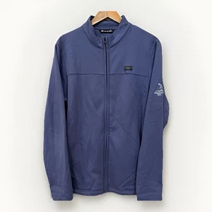 Travis Mathew Jacket Men's Large Blue Full Zip Golf Pinehurst Logo - Picture 1 of 8