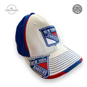 Gorra oficial de la NHL New York Rangers Reebok roja blanca azul - Imagen 1 de 3