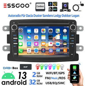 Für Renault Dacia Duster Dokker DAB+ Android 13 Carplay Autoradio GPS Navi +Kam - Bild 1 von 14