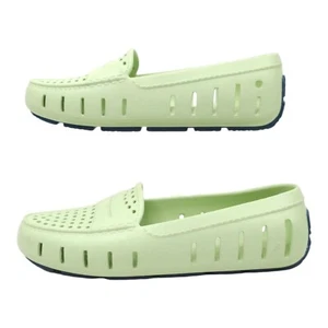Floafers Posh Driver Loafers Womens 9 Light Green Waterproof Slip On Boat Shoes - Picture 1 of 16