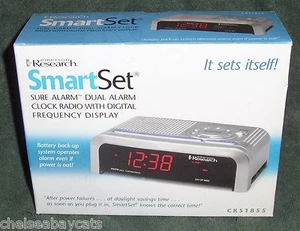 Emerson Research Smart Set CKS1855 Sure Alarm Dual Alarm Clock Radio - Picture 1 of 8