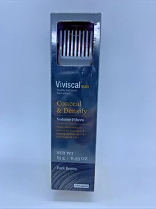 Viviscal man Conceal And Densify Volume Fibers DARK BROWN 15g .53oz  w/ seal - Picture 1 of 7