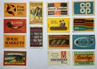Matchbox Labels Lot Random Collection Vintage Set 14 Soviet USSR Export