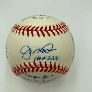 Joe Montana Signed Heavily Inscribed Career STAT Baseball Reggie Jackson COA - Picture 1 of 11