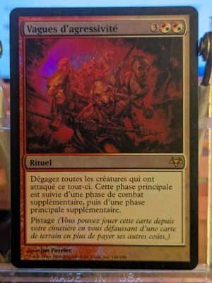 MTG FRENCH FOIL Waves of Aggression - Eventide Magic the Gathering Card # 148 - Image 1 of 3