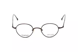 Vintage Matsuda Eyeglasses Frames 10189 42-20mm T Titanium Brown Japan Men Women - Picture 1 of 5