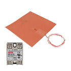 For Voron 3D Printer 250*250MM220V 450W Silicone Heating Pad w/Solid State Relay