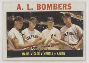 1964 Topps Roger Maris Norm Cash Mickey Mantle Al Kaline AL Bombers ( ) #331 HOF