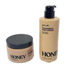 Victoria Secret PINK Pure Honey Hydrating Body Fragrance Lotion 12oz Scrub 10oz