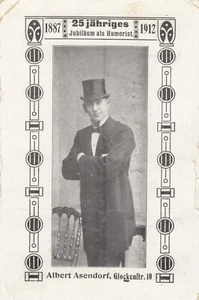 Humorist Albert Asendorf AK uralt Varieté 2404485 - Bild 1 von 2