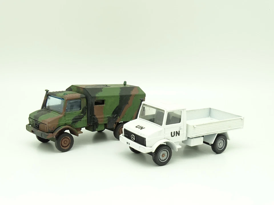 Solido Militare Esercito Sb 1/50 - Lotto Mercedes Unimog - Berliet Alvis - Dodge - Immagine 1 di 1