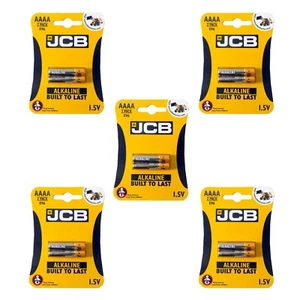 JCB AAAA Alkaline 1.5v Batteries 2 Pack E96 LR61 LR8D425 Quad A Long shelf life - Picture 1 of 6